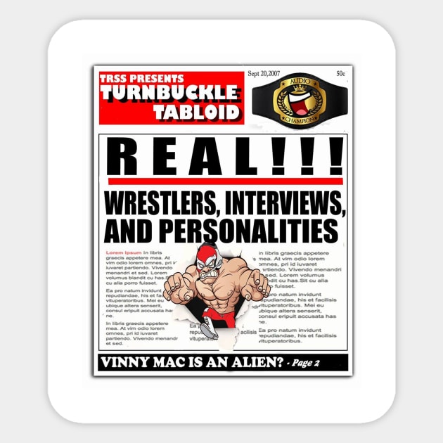 Turnbuckle Tabloid Comic News Sticker by TurnbuckleTabloid